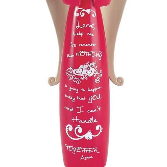 Lord Help Me to Remember Red Hearts Angel Figurine Gift - Picture 3 of 8